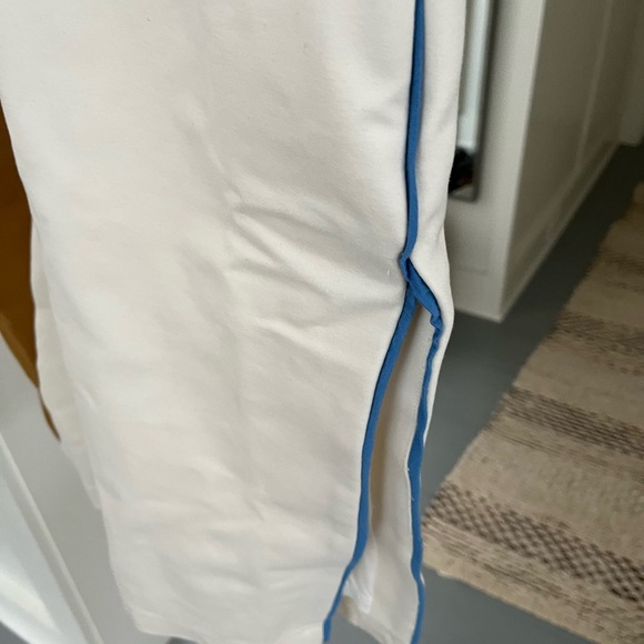 Anthropologie Maeve Midi Dress Muscle Ivory Colorblock Preppy Stretch Sz MP NWT - Picture 6 of 8